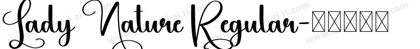 Lady Nature Regular字体转换